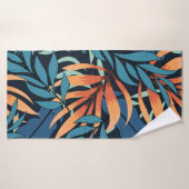 抽象芸術のパステルプラーとシームレスな熱帯パターン バスタオル (バスタオル)