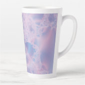 抽象芸術のピンクの輝き カフェラテマグ (右)