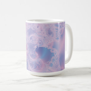 抽象芸術のピンクの輝き コーヒーマグカップ