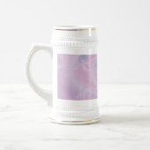 抽象芸術のピンクの輝き ビールジョッキ (左)