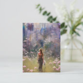 抽象芸術のフローラ分野 ポストカード (スタンド正面)