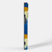 抽象芸術のブラシストロークのドットと名前をカスタムする Case-Mate iPhoneケース (裏面 / 右)