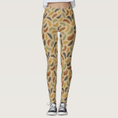 抽象芸術のブラシストロ自然ーク レギンス (正面)