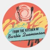 抽象芸術のプレート器具 ラウンドシール (正面)