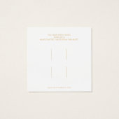 抽象芸術のヘアクリップのアクセサリー表示カード (裏面)