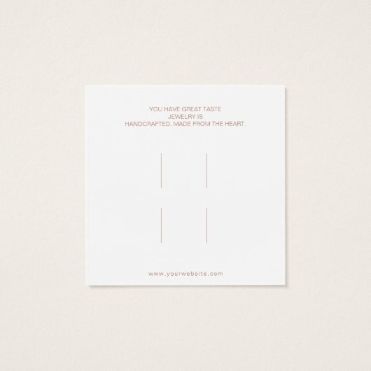 抽象芸術のヘアクリップのアクセサリー表示カード (裏面)