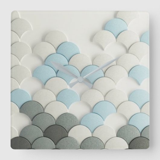 抽象芸術のペダルの柱時計 スクエア壁時計 (正面)