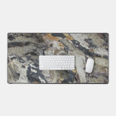 抽象芸術のマルブリカラーズ太平洋海流木 デスクマット (キーボード&マウス)