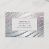 抽象芸術のモダングラデーション線 名刺 (裏面)