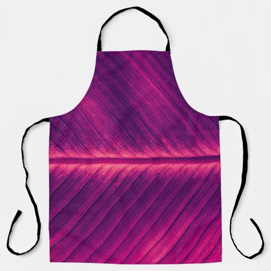 抽象芸術のヤシの葉：トーン付き静脈 エプロン (正面)