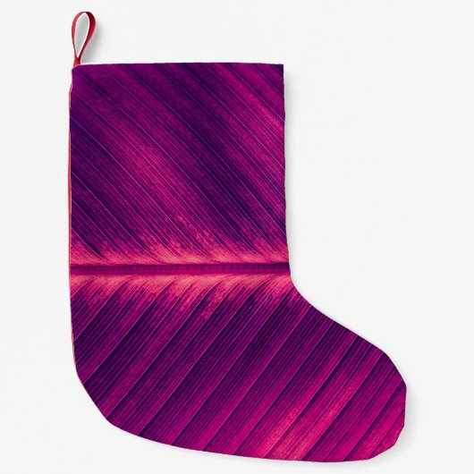 抽象芸術のヤシの葉:トーン付き静脈 スモールクリスマスストッキング (正面)