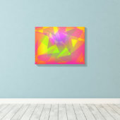 抽象芸術の三角形と長方形 キャンバスプリント (インサイチュ (ウッドフロア))