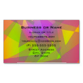 抽象芸術の三角形と長方形 マグネット名刺 (正面)