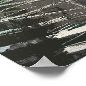 抽象芸術の下のテクス絵を描チャル ポスター (角)