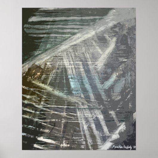 抽象芸術の下のテクス絵を描チャル ポスター (正面)