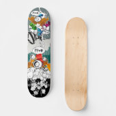 抽象芸術の世界コンクリートジャングル スケートボード (正面)