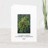 抽象芸術の人とスケルトンの幾何学芸術 カード (裏面)