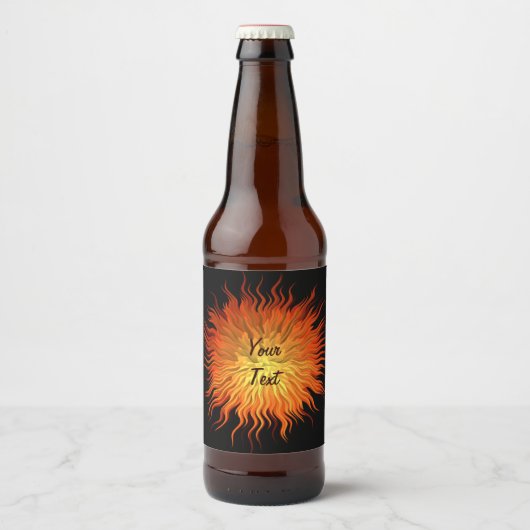 抽象芸術の低ポリゴンデザイン。テキスト。 ビールラベル (正面)