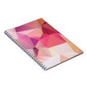 抽象芸術の低ポリゴン背景、ジオメトリ三角形、m ノートブック (右側)