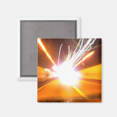 抽象芸術の光と効果 マグネット (正面/裏面)
