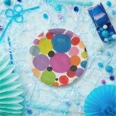 抽象芸術の円のあいさつ ペーパープレート (パーティー)