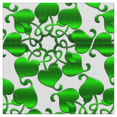 抽象芸術の円の緑の要素 ファブリック (クローズアップ)