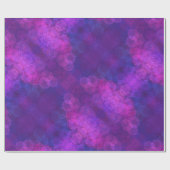 抽象芸術の円、その重なり、ピンク、紫の青 ラッピングペーパー (フラット)