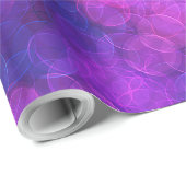 抽象芸術の円、その重なり、ピンク、紫の青 ラッピングペーパー (ロールコーナー)