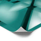 抽象芸術の分析背景 ポスター (角)