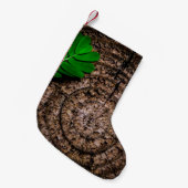 抽象芸術の切り株 スモールクリスマスストッキング (正面 (吊り時))