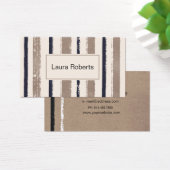 抽象芸術の名刺(茶色、白黒) (デスク)