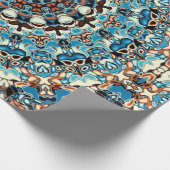 抽象芸術の四角の背景。丸曼荼羅オーナメント ラッピングペーパー (角)