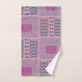 抽象芸術の図形線と図形 |タオルセット バスタオルセット (ハンドタオル)