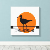 抽象芸術の夕日 キャンバスプリント (インサイチュ (ウッドフロア))