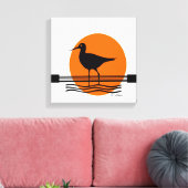 抽象芸術の夕日 キャンバスプリント (インサイチュ (リビング))