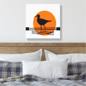抽象芸術の夕日 キャンバスプリント (インサイチュ (寝室))