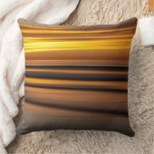 抽象芸術の夕暮れ時の海景 クッション (ブランケット)