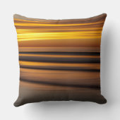 抽象芸術の夕暮れ時の海景 クッション (裏面)