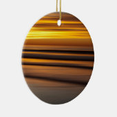 抽象芸術の夕暮れ時の海景 セラミックオーナメント (右)