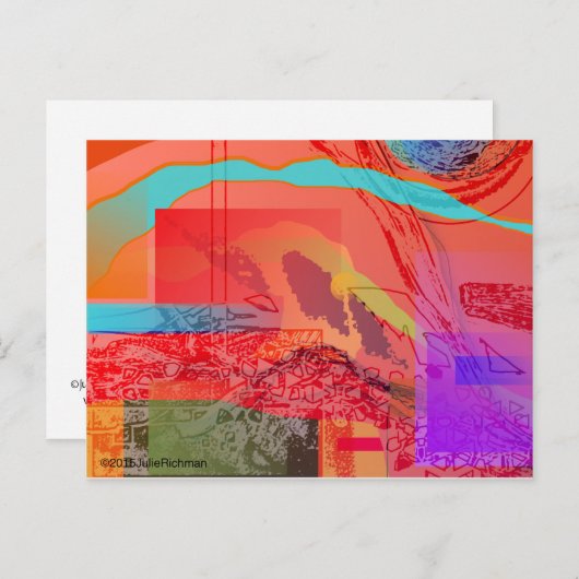 抽象芸術の外部空間はがき ポストカード (正面/裏面)