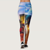 抽象芸術の夜明けの写真家 レギンス (裏面)