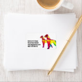 抽象芸術の大きな犬グレート・ダン ラベル (インサイチュ)