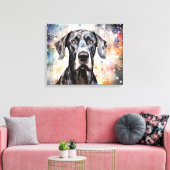 「抽象芸術の大きな音」 キャンバスプリント (インサイチュ (リビング))