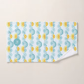 抽象芸術の太陽と雲の曲線 バスタオルセット (ハンドタオル)