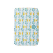 抽象芸術の太陽と雲の曲線 バスマット (正面縦)