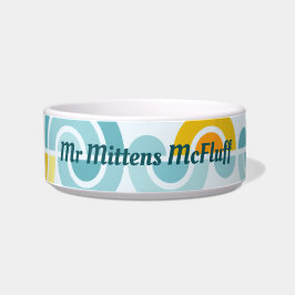 抽象芸術の太陽と雲の曲線 ボウル