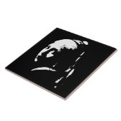 抽象芸術の女の子（パールイヤリング） タイル (側面)