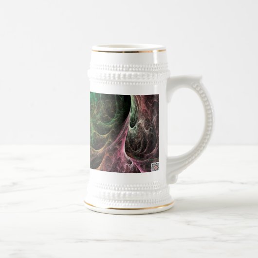 抽象芸術の宇宙の炎 ビールジョッキ (右)