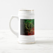 抽象芸術の宇宙の炎 ビールジョッキ (左)
