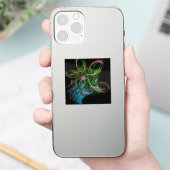 抽象芸術の宇宙の花 シール (スマートフォン)